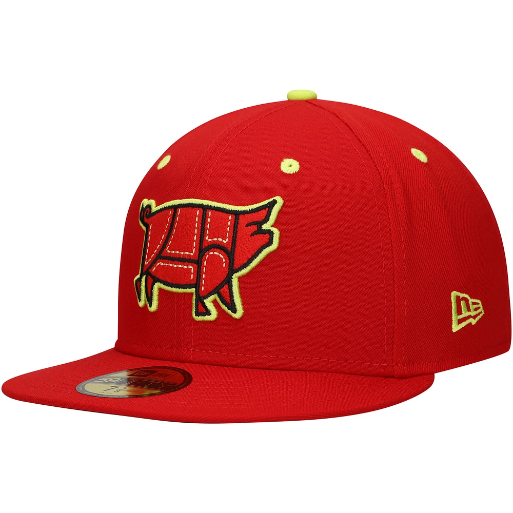 Men's New Era Red Chicharrones de Columbia Copa la Diversión 59FIFTY Fitted Hat