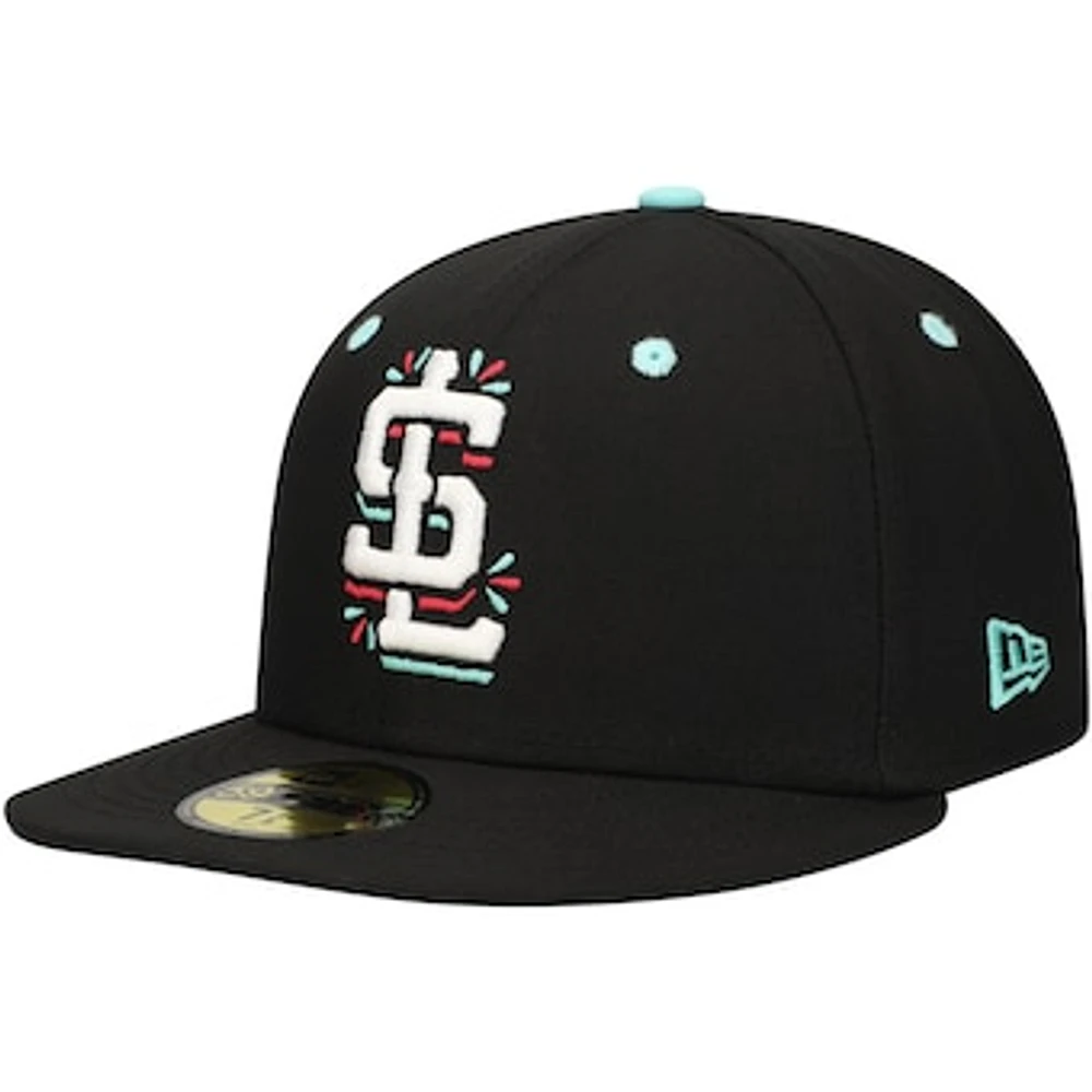 Men's New Era Black Abejas De Lago Salado Copa La Diversion 59FIFTY Fitted Hat