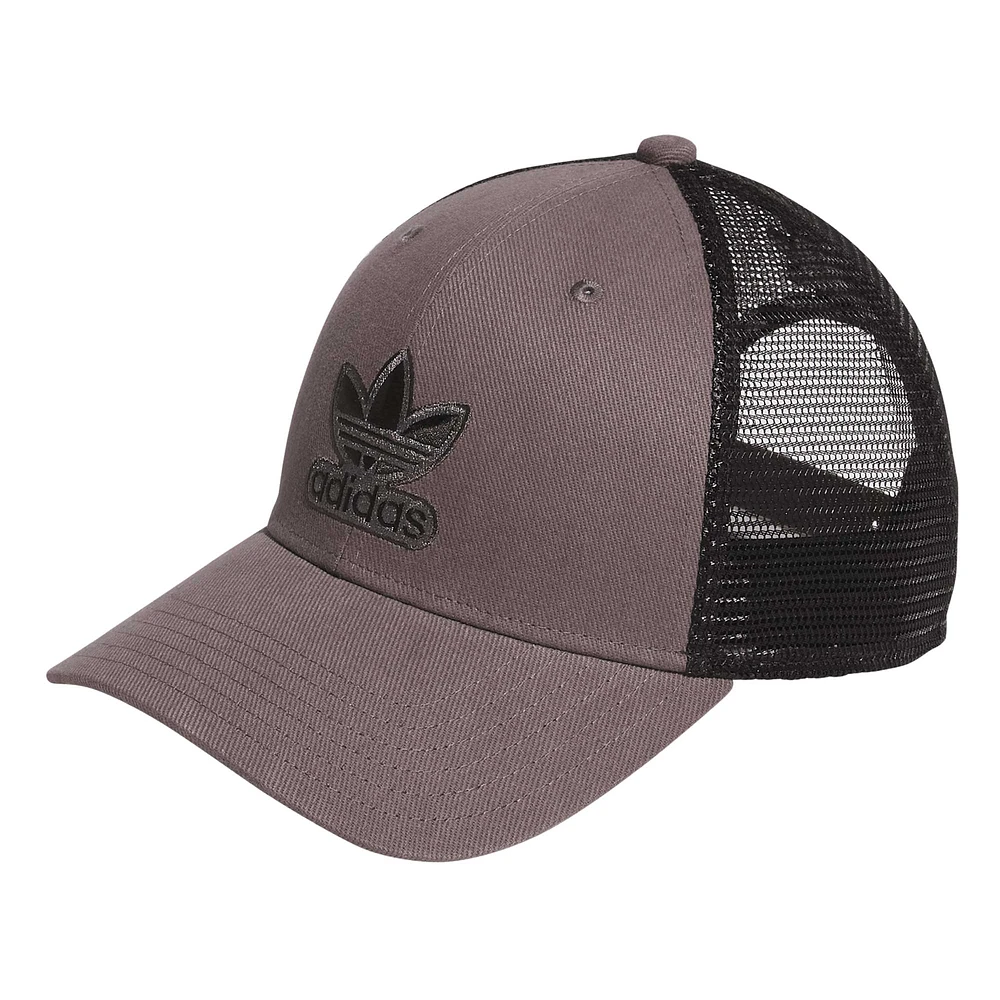 Men's adidas Originals Charcoal Icon 3.0 Trucker Adjustable Hat