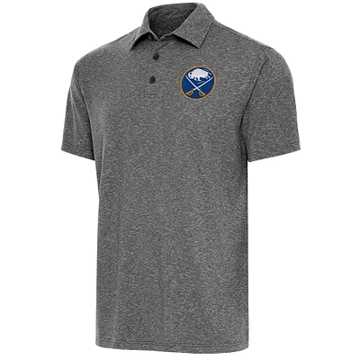 Men's Antigua  Heather Black Buffalo Sabres Par Polo