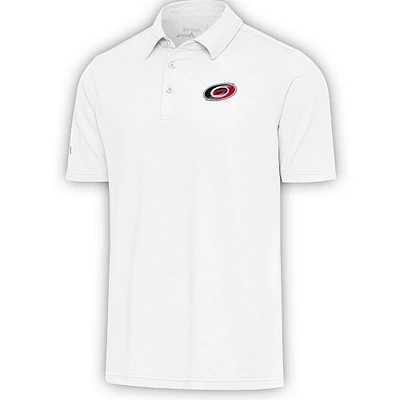 Men's Antigua  White Carolina Hurricanes Par Polo