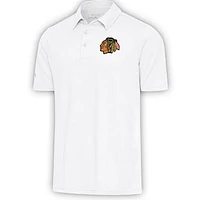 Men's Antigua  White Chicago Blackhawks Par Polo
