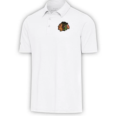 Men's Antigua  White Chicago Blackhawks Par Polo