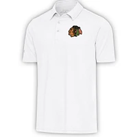 Men's Antigua  White Chicago Blackhawks Par Polo