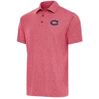 Men's Antigua  Heather Red Montreal Canadiens Par Polo
