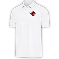 Men's Antigua  White Ottawa Senators Par Polo