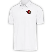 Men's Antigua  White Ottawa Senators Par Polo