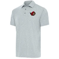 Men's Antigua Heather Ottawa Senators Par Polo