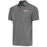 Men's Antigua  Heather Black Washington Capitals Par Polo