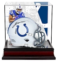Jonathan Taylor Indianapolis Colts Autographed Riddell Speed Mini Helmet with Deluxe Mini Helmet Case