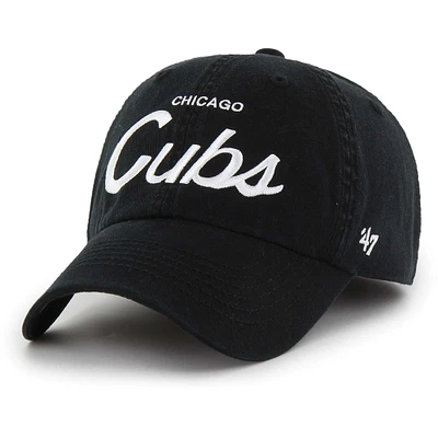 Men's '47 Black Chicago Cubs Crosstown Classic Franchise Fitted Hat