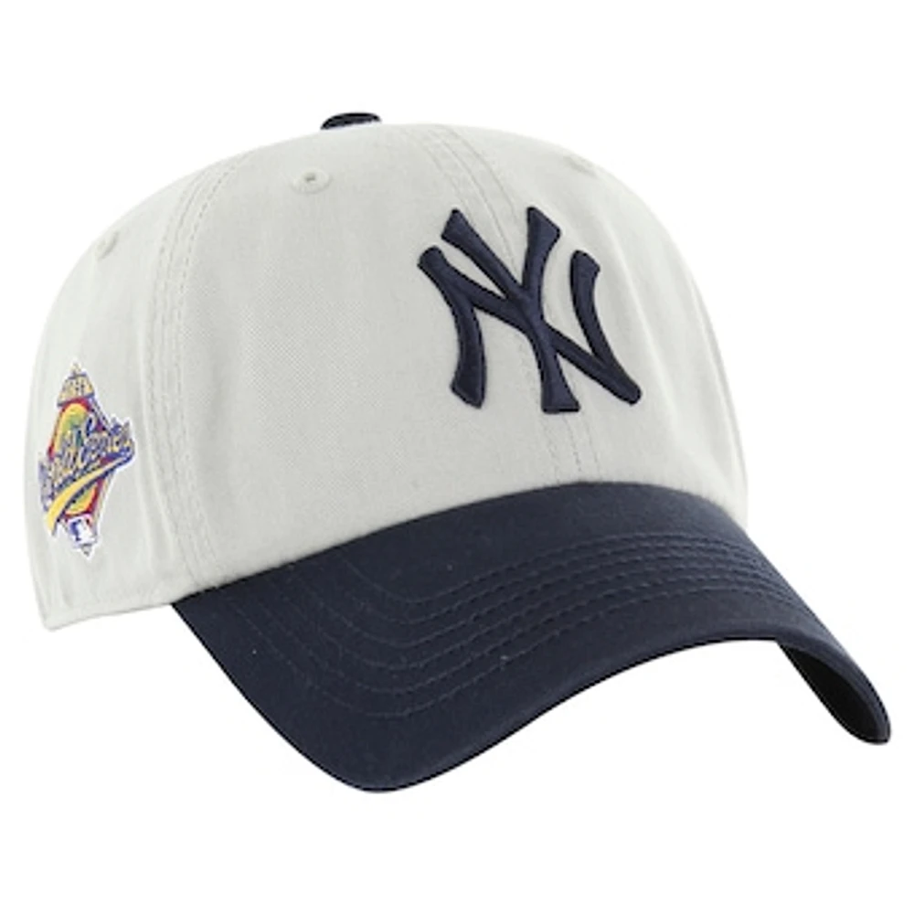 Men's '47 Gray/Navy New York Yankees Sure Shot Classic Franchise Fitted Hat