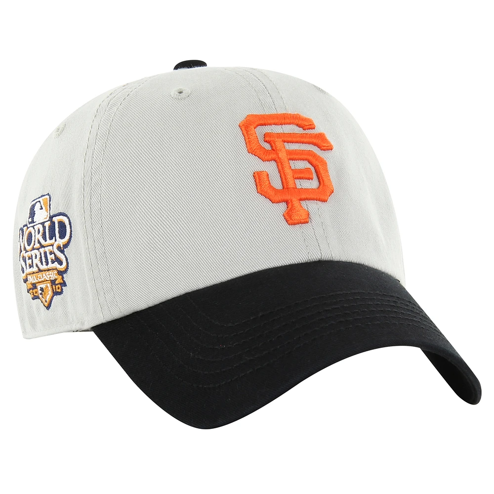 Men's '47 Gray/Black San Francisco Giants Sure Shot Classic Franchise Fitted Hat