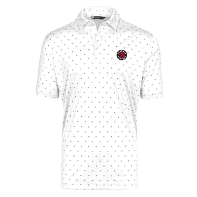 Men's Levelwear White Toronto Raptors Scratch Print Polo