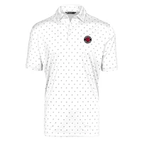 Men's Levelwear White Toronto Raptors Scratch Print Polo