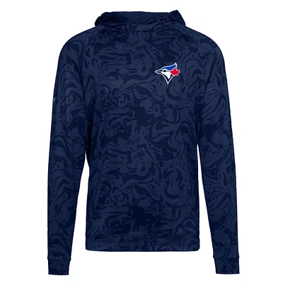 Men's Levelwear Navy Toronto Blue Jays Highlite Insignia Core Raglan Pullover Hoodie