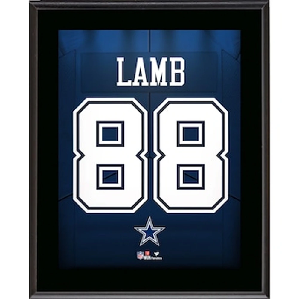 CeeDee Lamb Dallas Cowboys 10.5" x 13" Jersey Number Sublimated Player Plaque