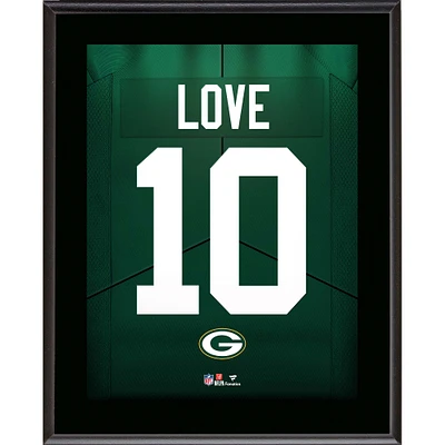 Jordan Love Green Bay Packers 10.5" x 13" Jersey Number Sublimated Player Plaque