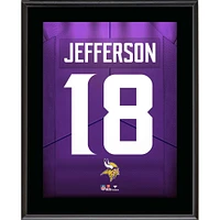Justin Jefferson Minnesota Vikings 10.5" x 13" Jersey Number Sublimated Player Plaque