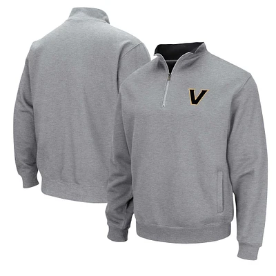 Men's Colosseum Heather Gray Vanderbilt Commodores Tortugas Quarter-Zip Jacket