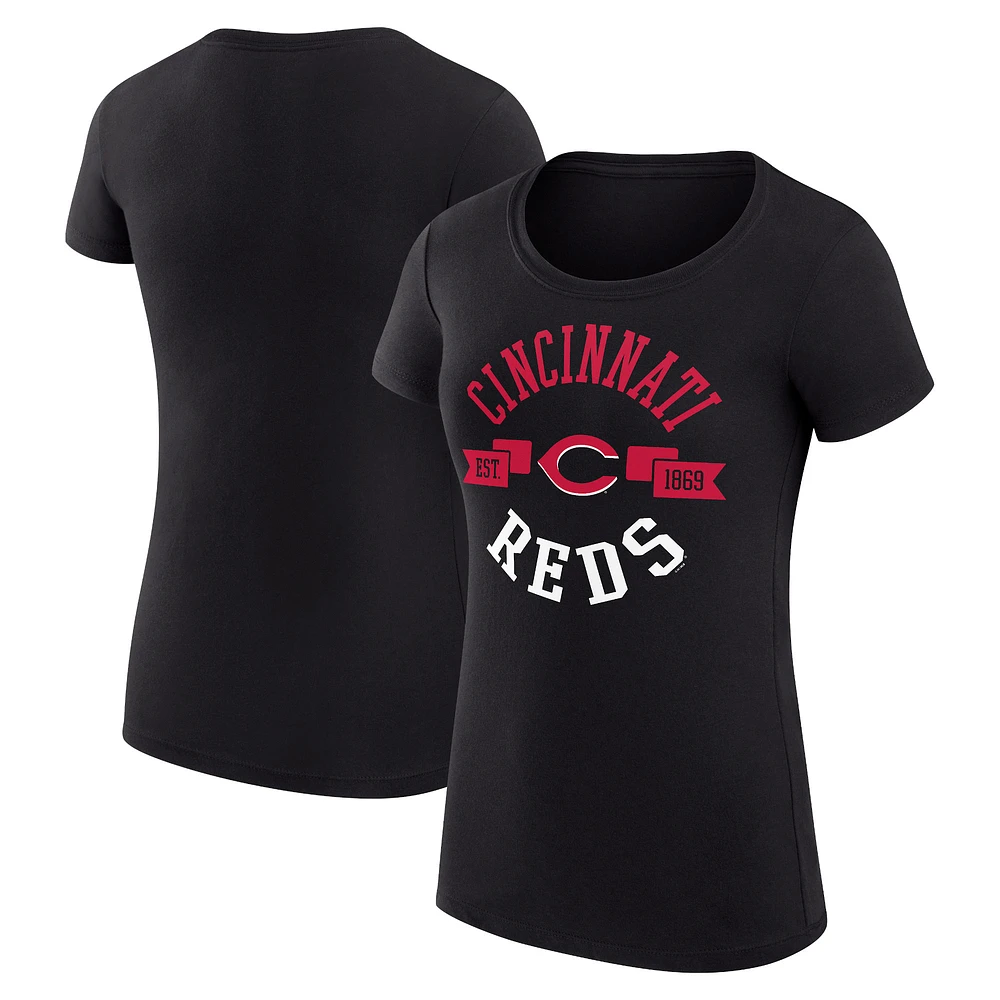 Women's G-III 4Her by Carl Banks Cincinnati Reds City Graphic Fitted T-Shirt