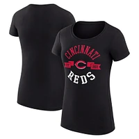 Women's G-III 4Her by Carl Banks Cincinnati Reds City Graphic Fitted T-Shirt