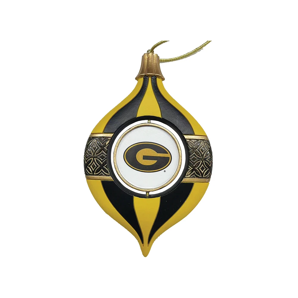 Grambling Tigers Two-Piece 5.5" Spinning Bulb Ornament Set