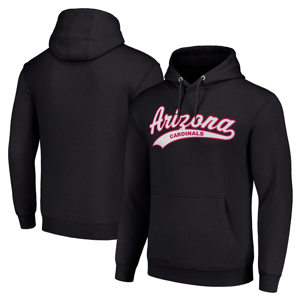 Unisex Starter Black Arizona Cardinals Tailsweep Pullover Hoodie