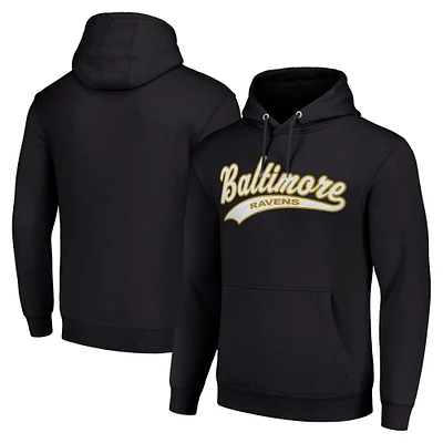 Unisex Starter Black Baltimore Ravens Tailsweep Pullover Hoodie