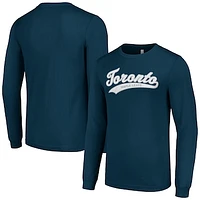 Men's Starter Navy Toronto Maple Leafs Tailsweep T-Shirt