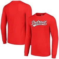 Men's Starter Red Detroit Wings Tailsweep T-Shirt
