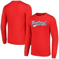 Men's Starter Red Montreal Canadiens Tailsweep T-Shirt