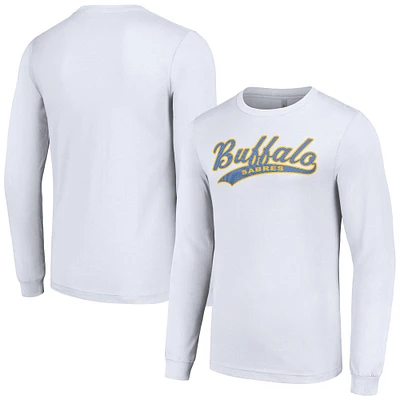 Men's Starter White Buffalo Sabres Tailsweep T-Shirt