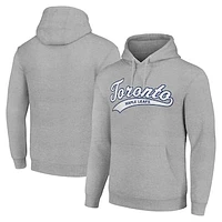 Men's Starter Heather Gray Toronto Maple Leafs Tailsweep Fleece Tri-Blend Pullover Hoodie