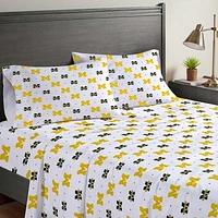 Pegasus Michigan Wolverines Four-Piece Queen Sheet Set