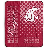 Pegasus Washington State Cougars 50" x 60" Dots Personalized Fleece Blanket