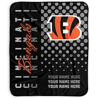 Pegasus Cincinnati Bengals 50" x 60" Dots Personalized Fleece Blanket