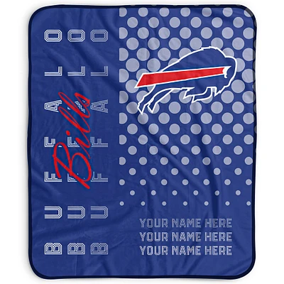 Pegasus Buffalo Bills 50" x 60" Dots Personalized Fleece Blanket