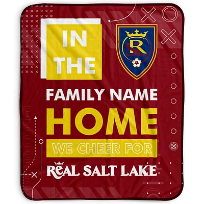 Pegasus Real Salt Lake 50" x 60" "We Cheer" Personalized Fleece Blanket