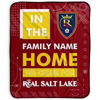 Pegasus Real Salt Lake 50" x 60" "We Cheer" Personalized Fleece Blanket