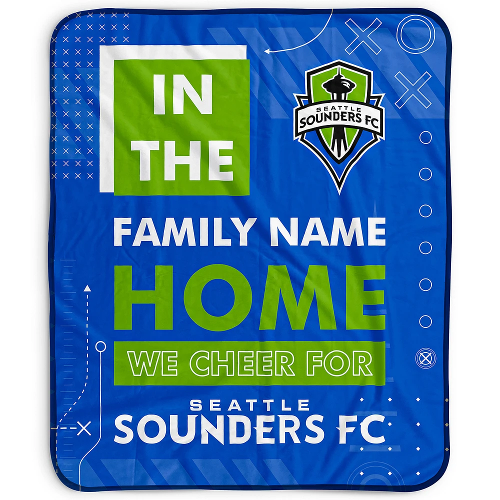 Pegasus Seattle Sounders FC 50" x 60" "We Cheer" Personalized Fleece Blanket