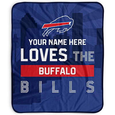 Pegasus Buffalo Bills 50" x 60" City Skyline Personalized Fleece Blanket