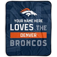 Pegasus Denver Broncos 50" x 60" City Skyline Personalized Fleece Blanket