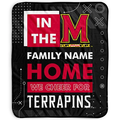 Pegasus Maryland Terrapins 50" x 60" "We Cheer" Personalized Fleece Blanket
