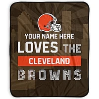 Pegasus Cleveland Browns 50" x 60" City Skyline Personalized Fleece Blanket