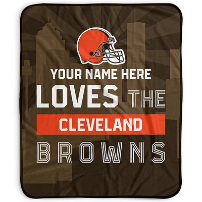 Pegasus Cleveland Browns 50" x 60" City Skyline Personalized Fleece Blanket