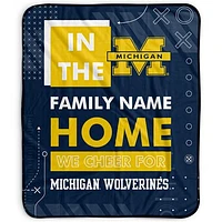 Pegasus Michigan Wolverines 50" x 60" "We Cheer" Personalized Fleece Blanket