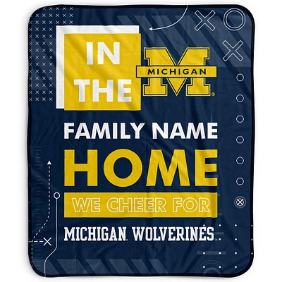Pegasus Michigan Wolverines 50" x 60" "We Cheer" Personalized Fleece Blanket