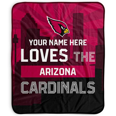 Pegasus Arizona Cardinals 50" x 60" City Skyline Personalized Fleece Blanket