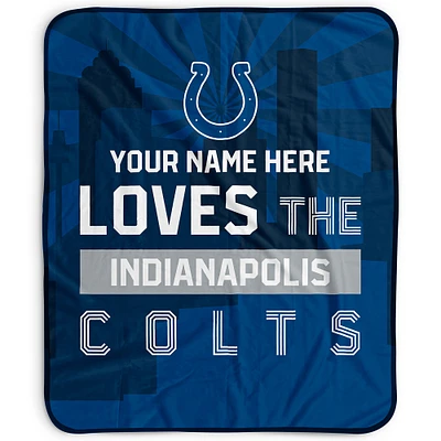 Pegasus Indianapolis Colts 50" x 60" City Skyline Personalized Fleece Blanket
